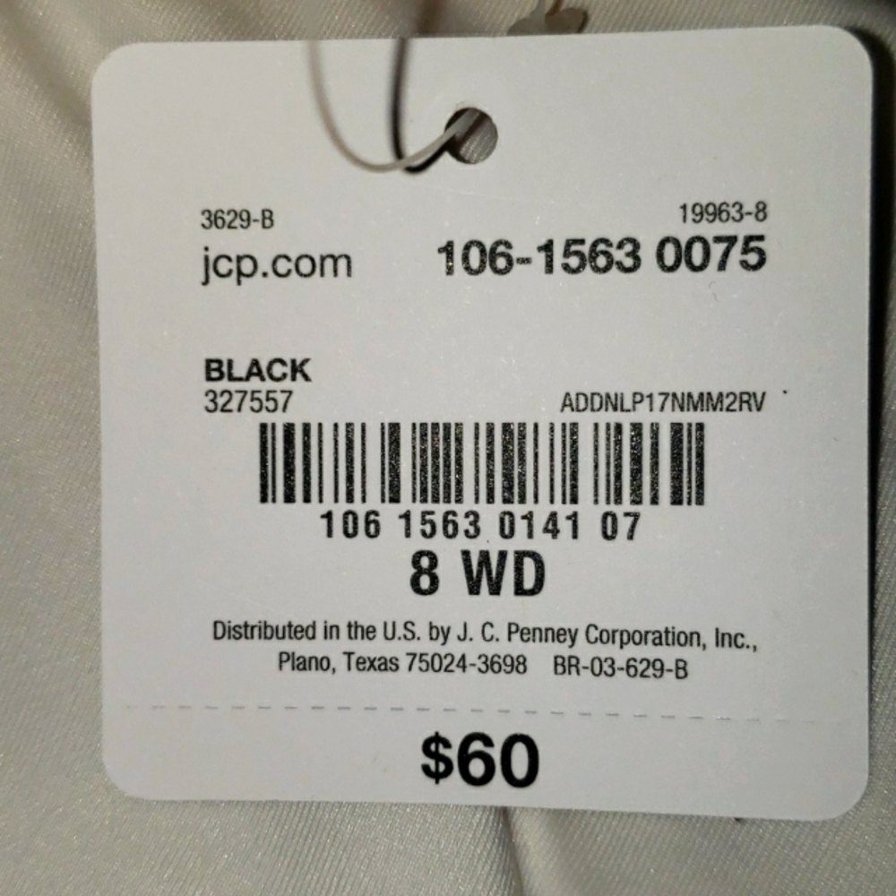 Liz Claiborne Womens Maxine Wedge Sandals, size 8W, color Black - Picture 4 of 4